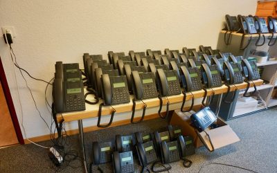 Telefonapparate soweit das Auge reicht…
