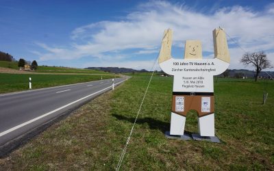 «Hausi dä Schwinger» – Albisbrunn Betriebe werben für das Zürcher Kantonalschwingfest 2018